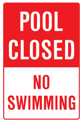 Pool closed Friday 5 January 2024