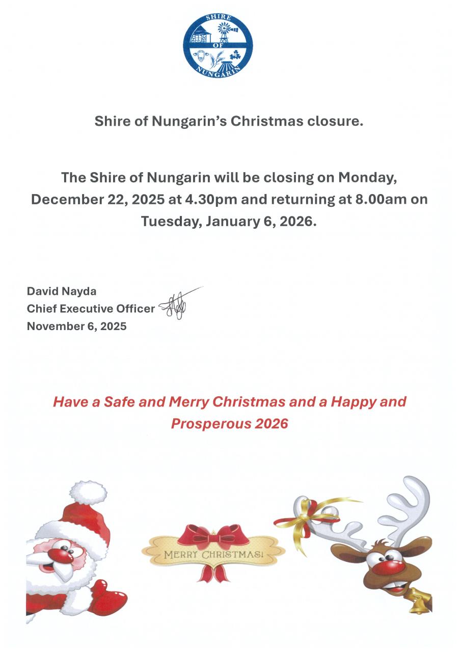 Christmas Closure Dates